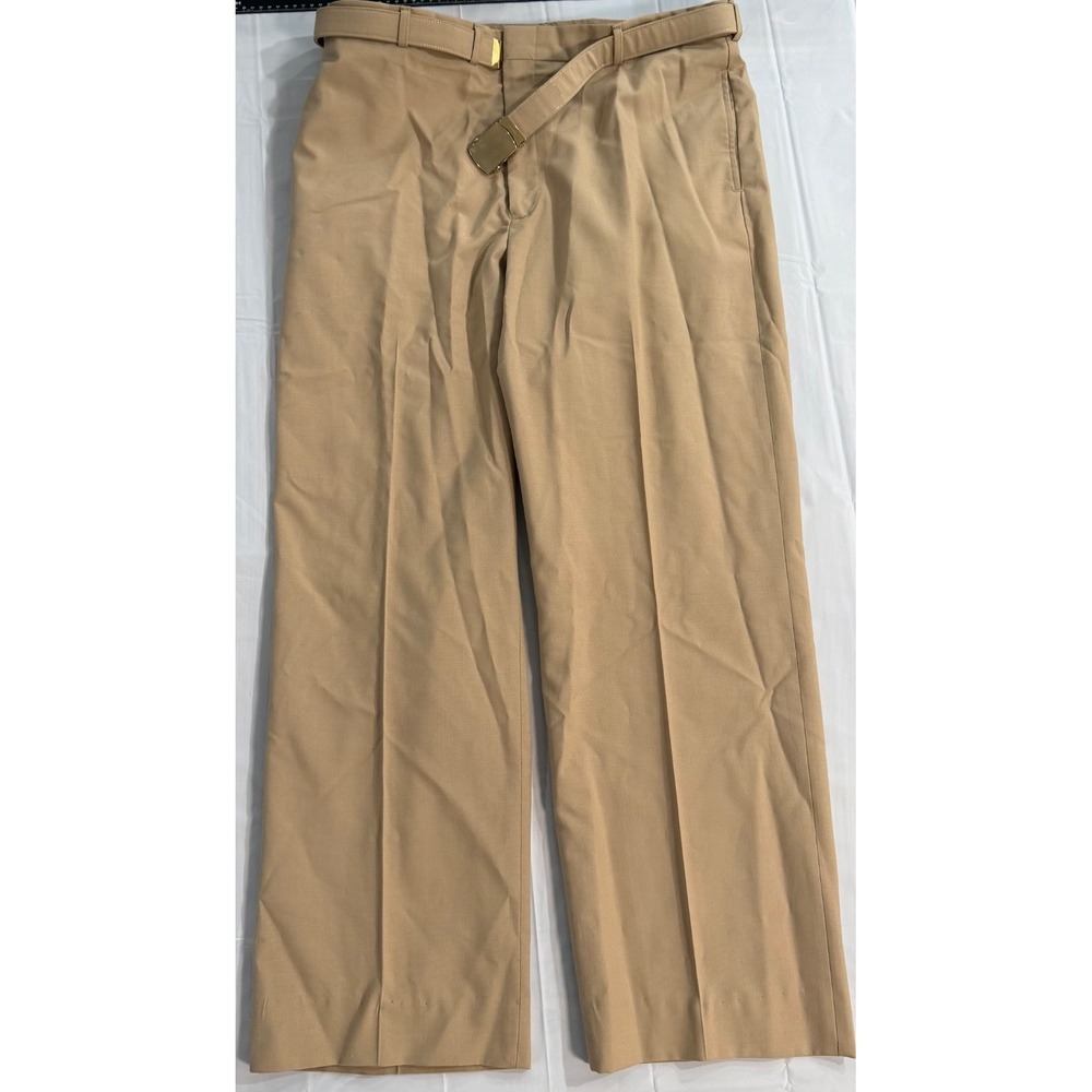 Flying Cross brand U.S. Navy authentic khaki pant 38x30Reg Athletic W/Belt